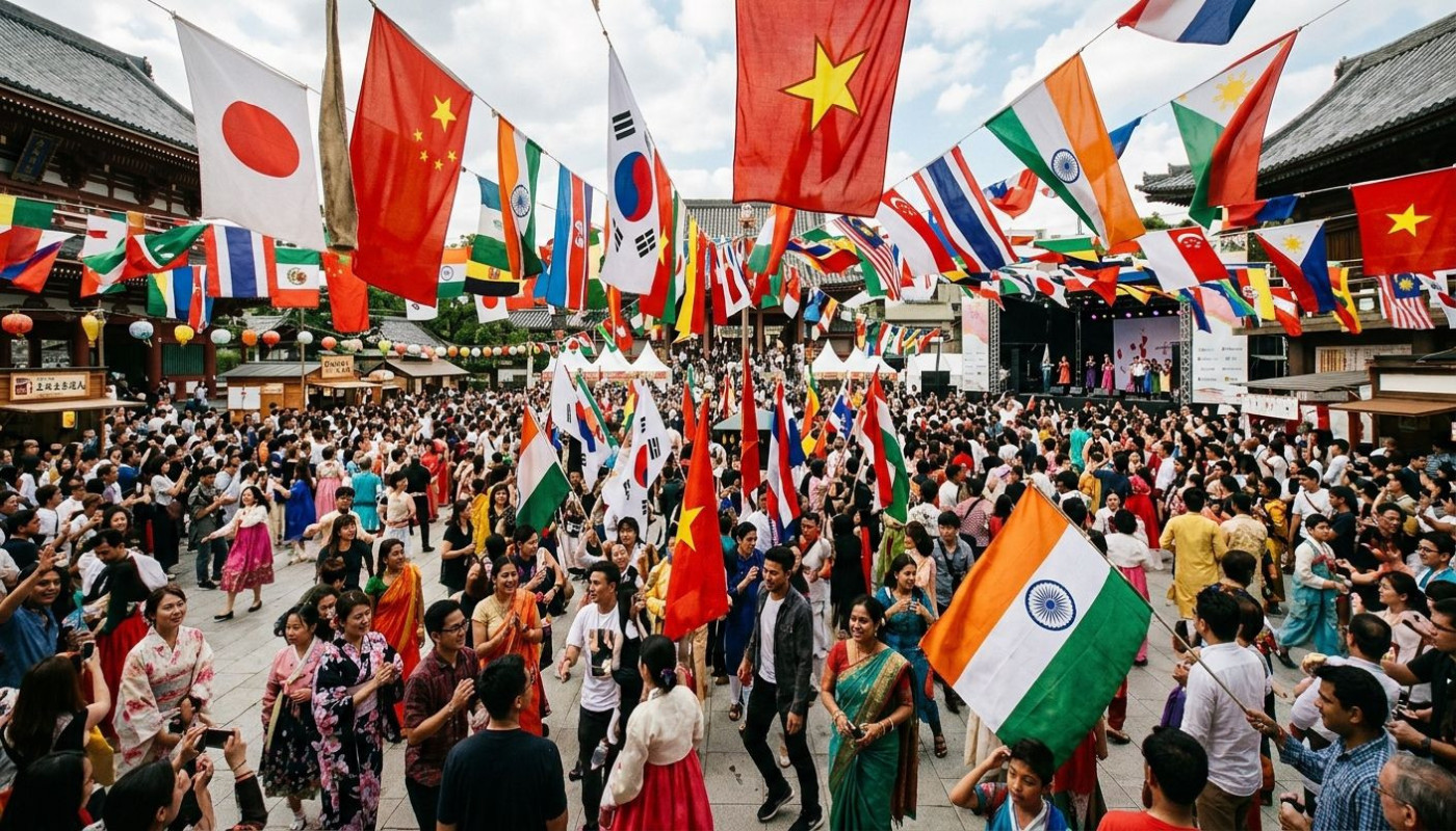 Symbolisme et histoires cachées derrière les drapeaux asiatiques